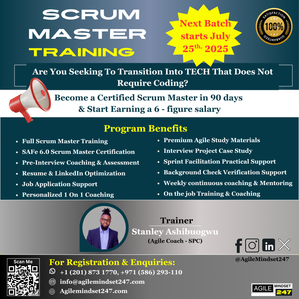 Agile Mindset 247 Scrum Master Training